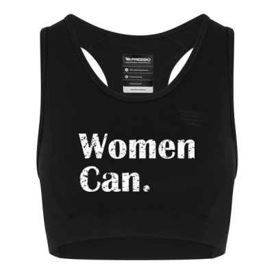 Women's Sustain Long Line Crop Bra Thumbnail